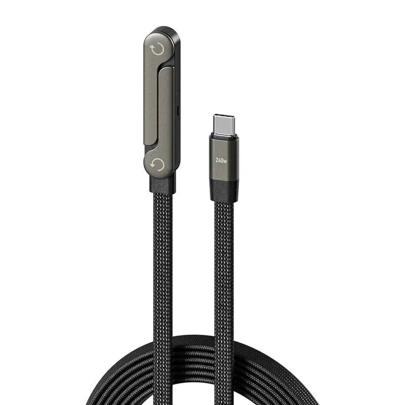 ⏰BLACK FRIDAY SALE🎁JAXVOLT 240W Super Fast Charging 2-in-1 Charging Cable & Phone Stand