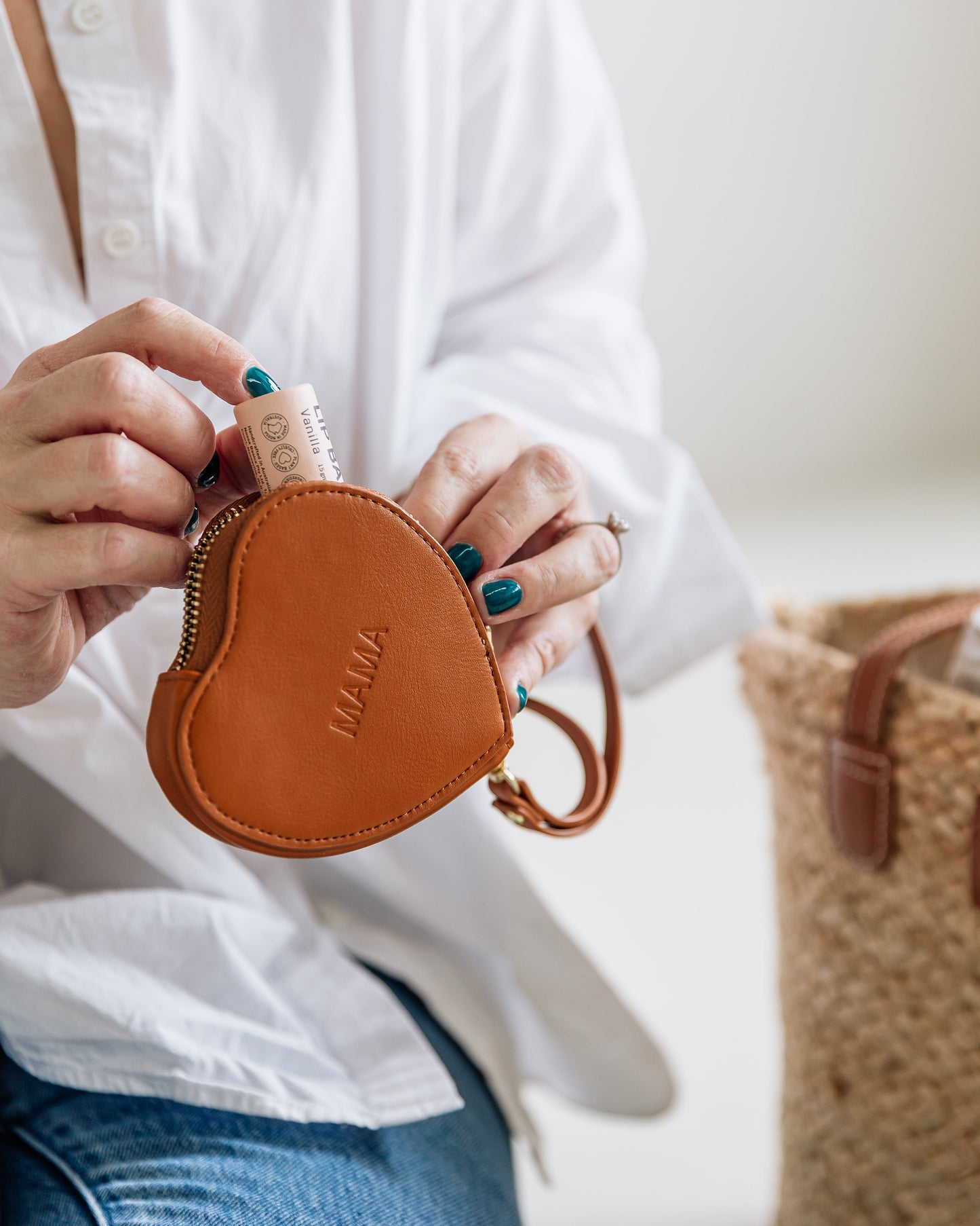 Mama Love Heart Nano Purse