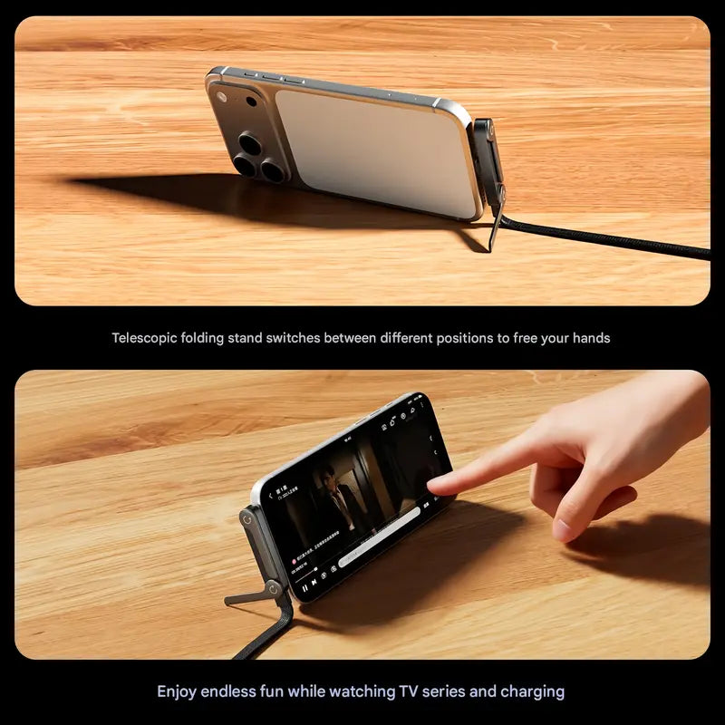 ⏰BLACK FRIDAY SALE🎁JAXVOLT 240W Super Fast Charging 2-in-1 Charging Cable & Phone Stand